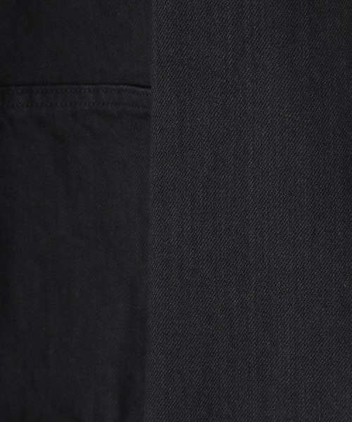 PORTER CLASSIC（ポータークラシック）の「PORTER CLASSIC / ポータークラシック：STEINBECK DENIM JACKET：PC-005-2861[COR]（デニムジャケット・メンズ・ブラック・L）」の7枚目の写真