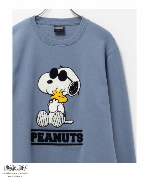 PEANUTS（ピーナッツ）の「【別注限定展開/PEANUTS SNOOPY /ピーナッツ スヌーピー】サガラ刺繍トレーナー（スウェット ...