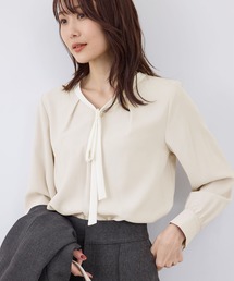 ROPE' PICNIC（ロペピクニック）の「【2サイズ展開】メタルボタンリボンタイ長袖ブラウス（シャツ/ブラウス）」