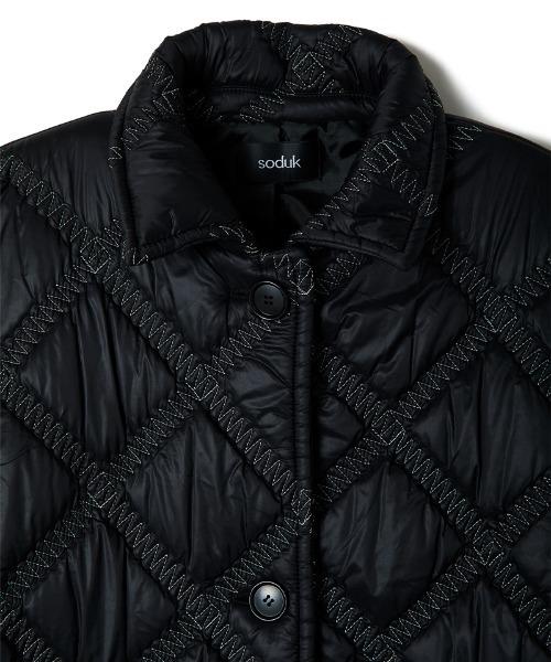 soduk(スドーク)の「【soduk】padded coat(ナイロンジャケット・レディース・ブラック・ONE SIZE)」の12枚目の写真