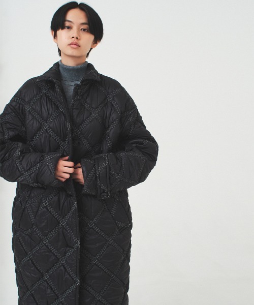 soduk(スドーク)の「【soduk】padded coat(ナイロンジャケット・レディース・ブラック・ONE SIZE)」の10枚目の写真