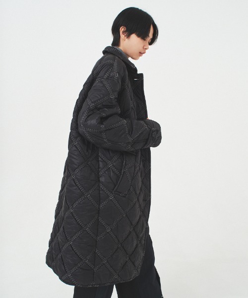 soduk(スドーク)の「【soduk】padded coat(ナイロンジャケット・レディース・ブラック・ONE SIZE)」の9枚目の写真