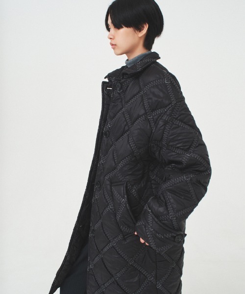 soduk(スドーク)の「【soduk】padded coat(ナイロンジャケット・レディース・ブラック・ONE SIZE)」の8枚目の写真
