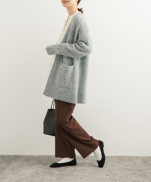 URBAN RESEARCH DOORS(アーバンリサーチドアーズ)の「ブークレニットカーディガン(カーディガン/ボレロ・レディース・ベージュ/チャコールグレー/ライトブルー・MEDIUM)」の13枚目の写真