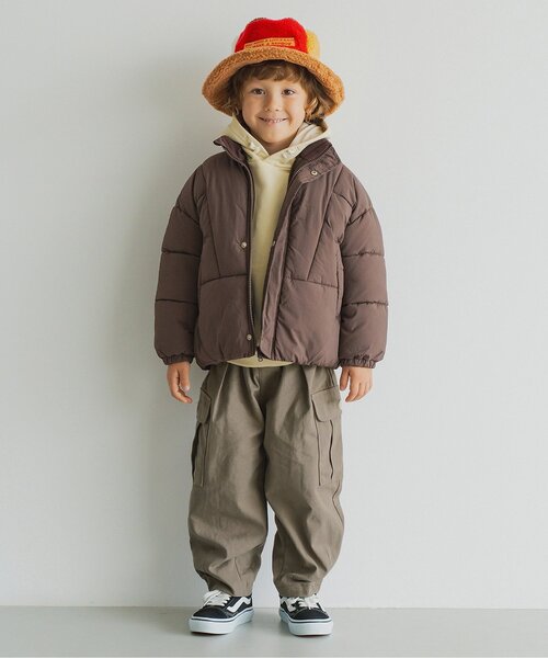 p.premier（ピードットプルミエ）の「【ジュニア対応】ゆったりカーゴパンツ（カーゴパンツ・キッズ・チャコール/アイボリー・80/90/100/110/120/130/140）」の7枚目の写真