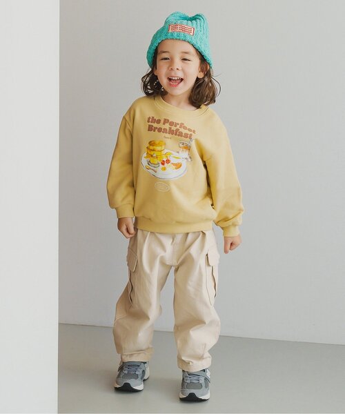 p.premier（ピードットプルミエ）の「【ジュニア対応】ゆったりカーゴパンツ（カーゴパンツ・キッズ・チャコール/アイボリー・80/90/100/110/120/130/140）」の14枚目の写真