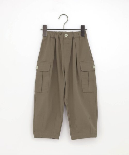 p.premier（ピードットプルミエ）の「【ジュニア対応】ゆったりカーゴパンツ（カーゴパンツ・キッズ・チャコール/アイボリー・80/90/100/110/120/130/140）」の20枚目の写真