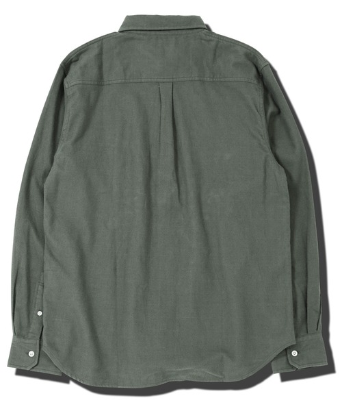 jiggys shop（ジギーズショップ）の「無地レギュラーカラー長袖フランネルシャツ（シャツ/ブラウス・メンズ・ホワイト/ネイビー/ブラック/カーキ/グレー系その他/グレー・SMALL/MEDIUM/LARGE/X-LARGE）」の14枚目の写真