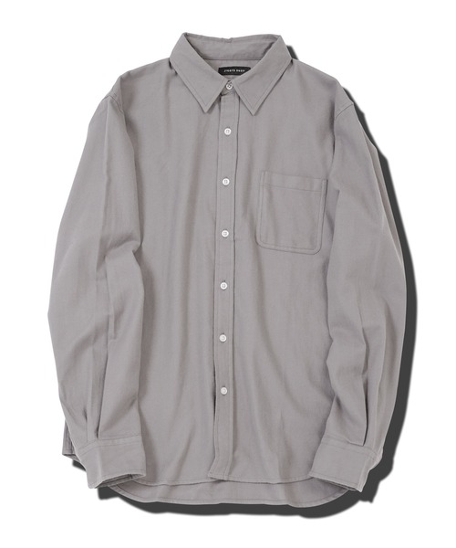 jiggys shop（ジギーズショップ）の「無地レギュラーカラー長袖フランネルシャツ（シャツ/ブラウス・メンズ・ホワイト/ネイビー/ブラック/カーキ/グレー系その他/グレー・SMALL/MEDIUM/LARGE/X-LARGE）」の11枚目の写真