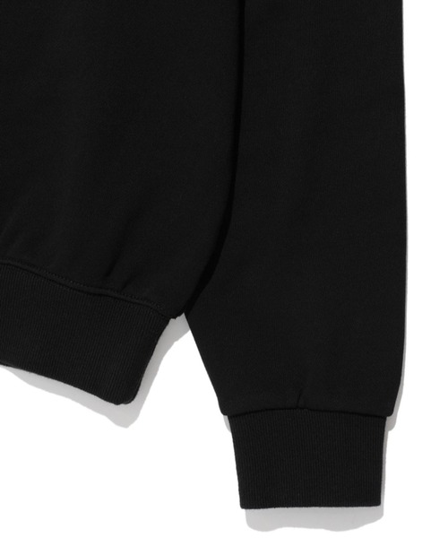 AMESWORLDWIDE(アメスワールドワイド)の「【UNISEX】AMES WORLDWIDE/デニムロゴプルオーバー(ウラケ)(スウェット・レディース・ライトグレー/ブラック・SMALL/MEDIUM/LARGE)」の4枚目の写真