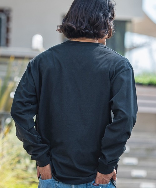 JEMORGAN(ジェーイーモーガン)の「『JEMORGAN LONG JOHNS/ジェーイーモーガンロングジョーンズ』天竺クルーネック長袖Tシャツ【+】(Tシャツ/カットソー・メンズ・杢グレー/ブラック/ブラウン系1/ネイビー/オフホワイト・L/XL/M)」の6枚目の写真