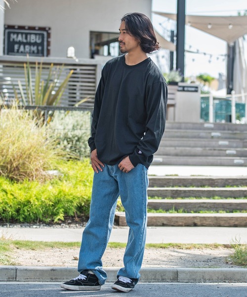 JEMORGAN(ジェーイーモーガン)の「『JEMORGAN LONG JOHNS/ジェーイーモーガンロングジョーンズ』天竺クルーネック長袖Tシャツ【+】(Tシャツ/カットソー・メンズ・杢グレー/ブラック/ブラウン系1/ネイビー/オフホワイト・L/XL/M)」の7枚目の写真
