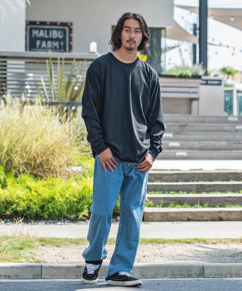 JEMORGAN(ジェーイーモーガン)の「『JEMORGAN LONG JOHNS/ジェーイーモーガンロングジョーンズ』天竺クルーネック長袖Tシャツ【+】(Tシャツ/カットソー・メンズ・杢グレー/ブラック/ブラウン系1/ネイビー/オフホワイト・L/XL/M)」の8枚目の写真