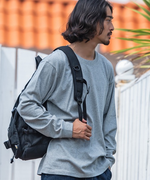 JEMORGAN(ジェーイーモーガン)の「『JEMORGAN LONG JOHNS/ジェーイーモーガンロングジョーンズ』天竺クルーネック長袖Tシャツ【+】(Tシャツ/カットソー・メンズ・杢グレー/ブラック/ブラウン系1/ネイビー/オフホワイト・L/XL/M)」の10枚目の写真