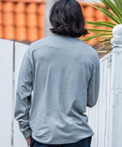 JEMORGAN(ジェーイーモーガン)の「『JEMORGAN LONG JOHNS/ジェーイーモーガンロングジョーンズ』天竺クルーネック長袖Tシャツ【+】(Tシャツ/カットソー・メンズ・杢グレー/ブラック/ブラウン系1/ネイビー/オフホワイト・L/XL/M)」の11枚目の写真
