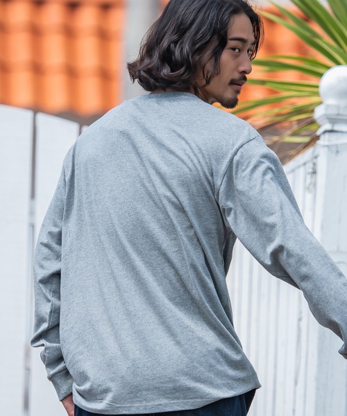 JEMORGAN(ジェーイーモーガン)の「『JEMORGAN LONG JOHNS/ジェーイーモーガンロングジョーンズ』天竺クルーネック長袖Tシャツ【+】(Tシャツ/カットソー・メンズ・杢グレー/ブラック/ブラウン系1/ネイビー/オフホワイト・L/XL/M)」の12枚目の写真