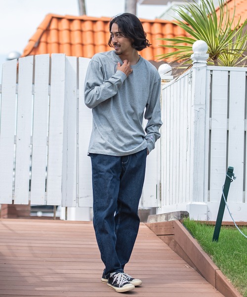JEMORGAN(ジェーイーモーガン)の「『JEMORGAN LONG JOHNS/ジェーイーモーガンロングジョーンズ』天竺クルーネック長袖Tシャツ【+】(Tシャツ/カットソー・メンズ・杢グレー/ブラック/ブラウン系1/ネイビー/オフホワイト・L/XL/M)」の13枚目の写真