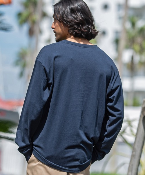 JEMORGAN(ジェーイーモーガン)の「『JEMORGAN LONG JOHNS/ジェーイーモーガンロングジョーンズ』天竺クルーネック長袖Tシャツ【+】(Tシャツ/カットソー・メンズ・杢グレー/ブラック/ブラウン系1/ネイビー/オフホワイト・L/XL/M)」の20枚目の写真