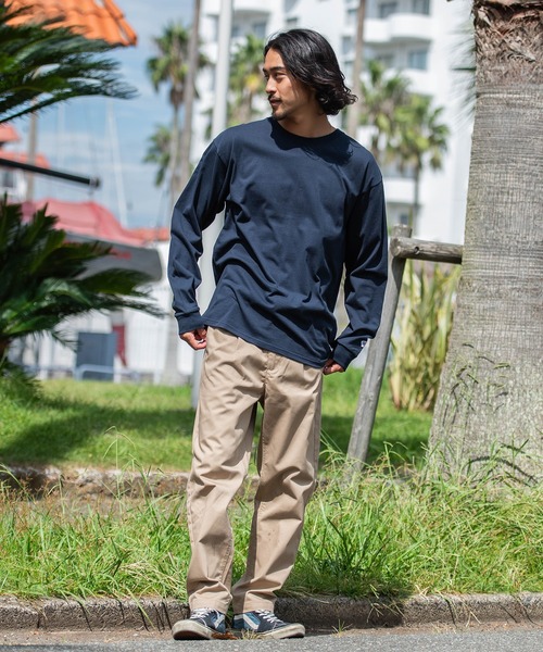 JEMORGAN(ジェーイーモーガン)の「『JEMORGAN LONG JOHNS/ジェーイーモーガンロングジョーンズ』天竺クルーネック長袖Tシャツ【+】(Tシャツ/カットソー・メンズ・杢グレー/ブラック/ブラウン系1/ネイビー/オフホワイト・L/XL/M)」の21枚目の写真