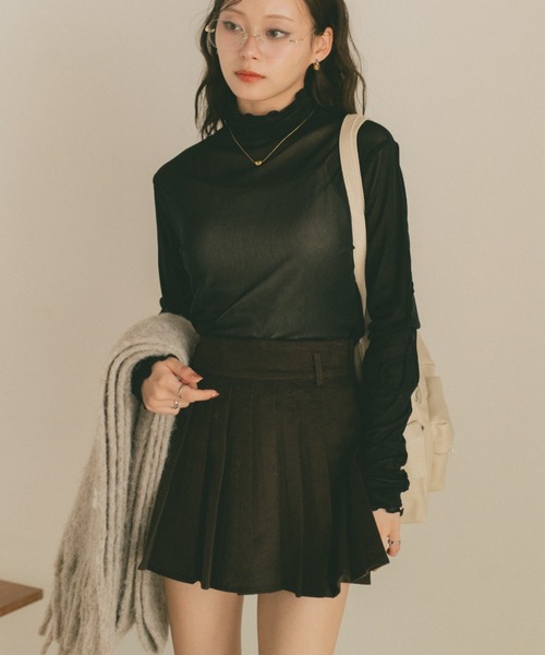 VANNIE U(ヴァニーユー)の「コード刺繍シアートップス/前後2WAY(Tシャツ/カットソー・レディース・チャコールグレー/アイボリー/ブラック・FREE)」の13枚目の写真