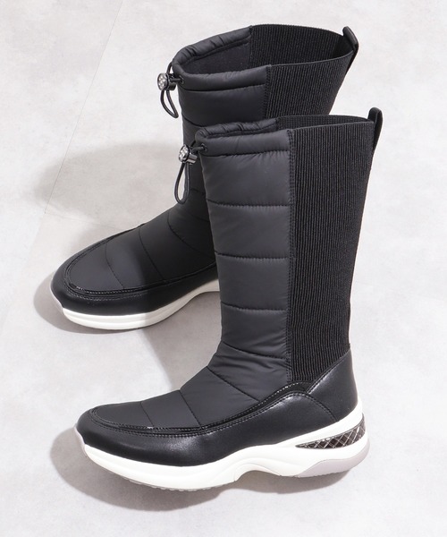セール】【レイン対応】ミモレ丈スノーブーツ（レインシューズ）｜+