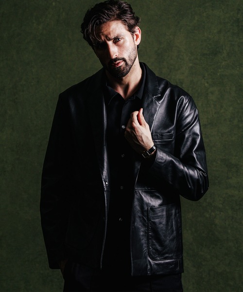 セール】SPANISH LAMB LEATHER BLAZER / スパニッシュラムレザー