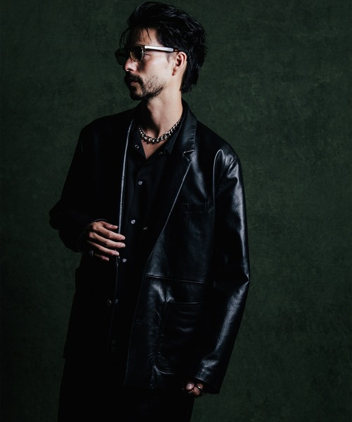 SPANISH LAMB LEATHER BLAZER / スパニッシュラムレザー ブレザー 