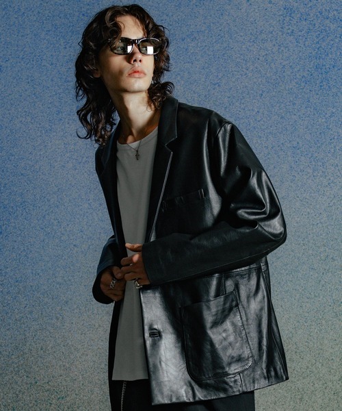 SPANISH LAMB LEATHER BLAZER / スパニッシュラムレザー