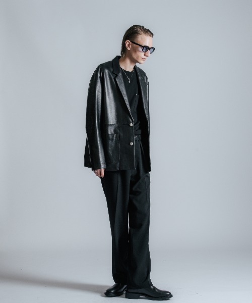 セール】SPANISH LAMB LEATHER BLAZER / スパニッシュラムレザー