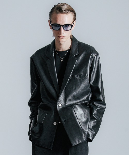 セール】SPANISH LAMB LEATHER BLAZER / スパニッシュラムレザー