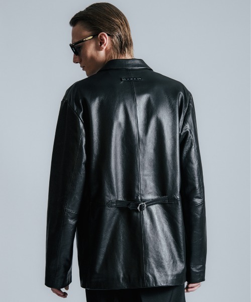 セール】SPANISH LAMB LEATHER BLAZER / スパニッシュラムレザー