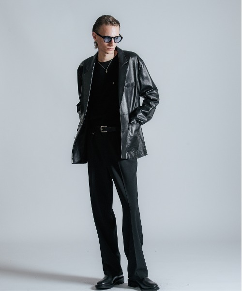 セール】SPANISH LAMB LEATHER BLAZER / スパニッシュラムレザー