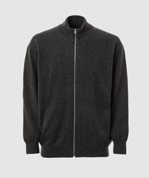CASHMERE KNIT ZIP UP