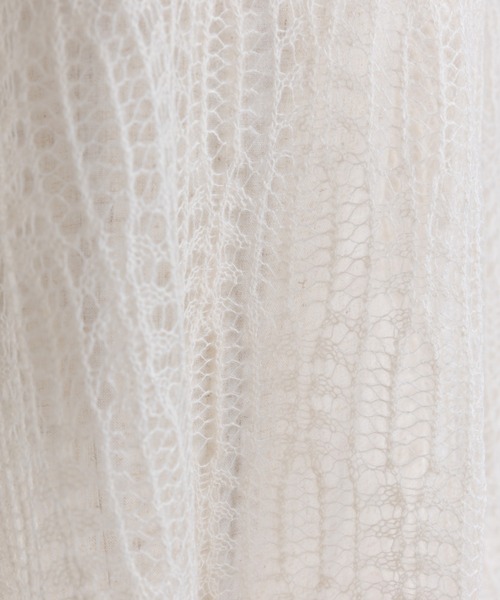 EN NEUME（エンノイム）の「Mohair Blend Sheer Knit Tunic（ニット/セーター・レディース・レッド/アイボリー/ブルー・FREE）」の21枚目の写真