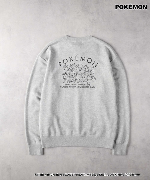 Right-on(ライトオン)の「【POKEMON】プリントスウェット(スウェット・メンズ・グレー/オフホワイト/ブラック/ネイビー・M/XL/L)」の1枚目の写真