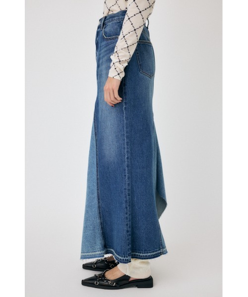 MOUSSY（マウジー）の「REMAKE DENIM マーメイドスカート（デニムスカート・レディース・ブラック/ブルー・1/2/0）」の10枚目の写真
