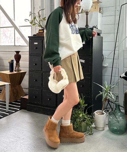 apres jour mignon（アプレジュールミニョン）の「リンガー配色スウェット【ZOZOTOWN限定アイテム】（スウェット・レディース・ネイビー/アイボリー/ナチュラル・フリー/X-LARGE）」の9枚目の写真
