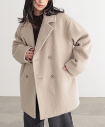 for/c（フォーシー）の「[新色追加]シャギーハーフコート【サスティナブル】（ピーコート）」