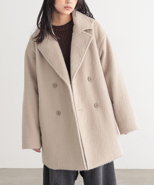 新品　cahoさんコラボ　BAYFLOW シャギージャコット　ピーコート BAYFLOW｜シャギージャコット | Rakuten Fashion(楽天ファッション／旧