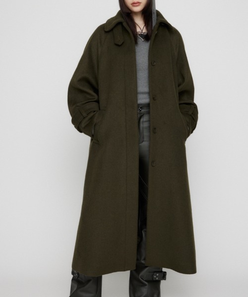 LAGUA GEM（ラグアジェム）の「SIMPLY OVER ロングコート（チェスターコート・レディース・グレー/ブラック/カーキ・FREE）」の3枚目の写真