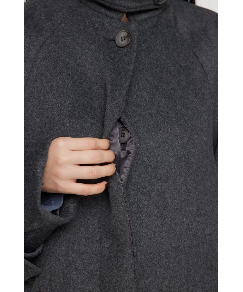 LAGUA GEM（ラグアジェム）の「SIMPLY OVER ロングコート（チェスターコート・レディース・グレー/ブラック/カーキ・FREE）」の14枚目の写真