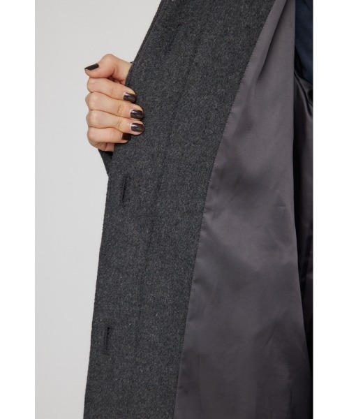 LAGUA GEM（ラグアジェム）の「SIMPLY OVER ロングコート（チェスターコート・レディース・グレー/ブラック/カーキ・FREE）」の17枚目の写真