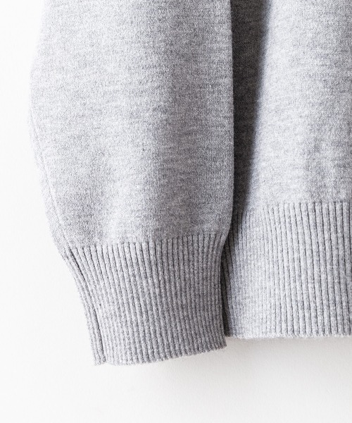 Blue Standard （ブルースタンダード）の「【BLUE STANDARD/ブルースタンダード】高機能カシミヤタッチ タートルネックセーター 素肌で着れるセーター マシンウォッシャブル アンチプリング 静電気防止 ストレッチ　ウォームビズ（ニット/セーター・メンズ・ブラック/杢グレー/チャコールグレー/オフホワイト・LARGE/X-LARGE/MEDIUM）」の8枚目の写真