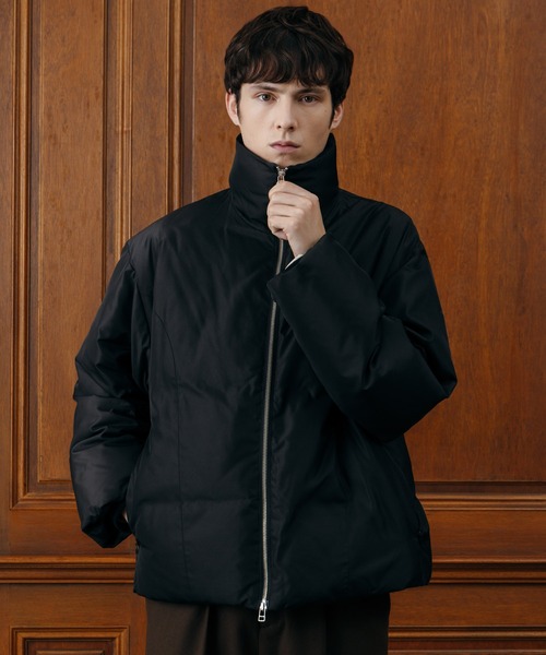 セール】【LURAKU】Stand-Neck Padded Blouson/スタンドネック中綿