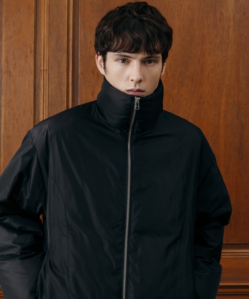 セール】【LURAKU】Stand-Neck Padded Blouson/スタンドネック中綿