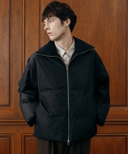 セール】【LURAKU】Stand-Neck Padded Blouson/スタンドネック中綿