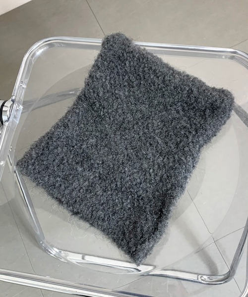 non-hedge(ノンヘッジ)の「ネコミミブークレニット帽(ニットキャップ/ビーニー・レディース・チャコールグレー/ブラック/ベージュ・FREE)」の21枚目の写真