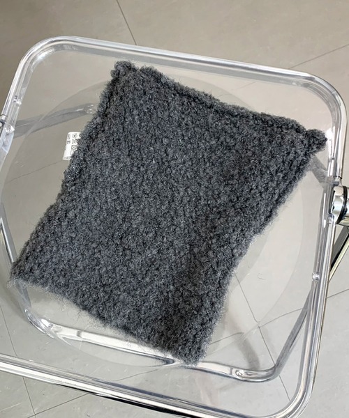 non-hedge(ノンヘッジ)の「ネコミミブークレニット帽(ニットキャップ/ビーニー・レディース・チャコールグレー/ブラック/ベージュ・FREE)」の22枚目の写真