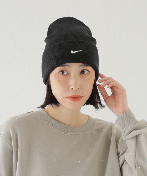 Spick & Span(スピックアンドスパン)の「NIKE / ナイキ ピーク ビーニー TC スウッシュ F24 L(ニットキャップ/ビーニー・レディース・ブラック・FREE)」の9枚目の写真