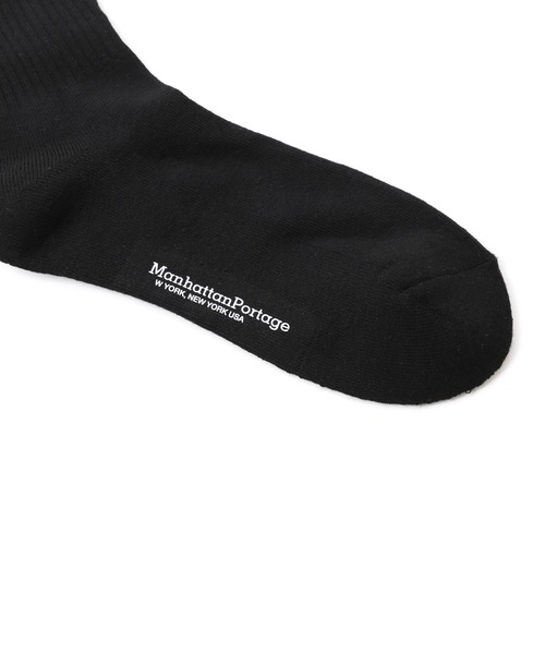 Manhattan Portage(マンハッタンポーテージ)の「Crew Line Socks 2P Set(ソックス/靴下・メンズ・ブラック×ホワイト/ホワイト×ホワイト/ブラック×ブラック・MEDIUM/SMALL)」の7枚目の写真